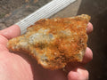 160g Hematite Stained Needle Quartz with Fluorite Specimen 2A from Fujian China