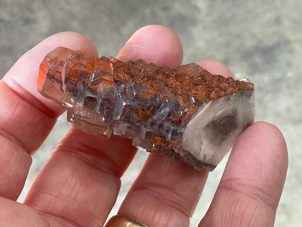 50g “Red Pagoda” Calcite Specimen 6C from Hubei, China