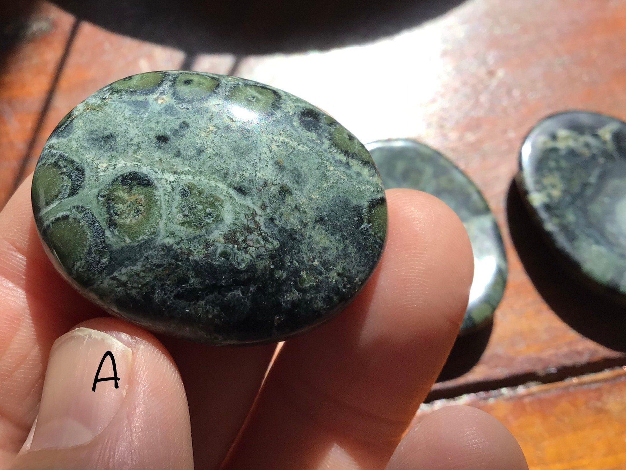 Kambaba Jasper Thumb Stone 2A