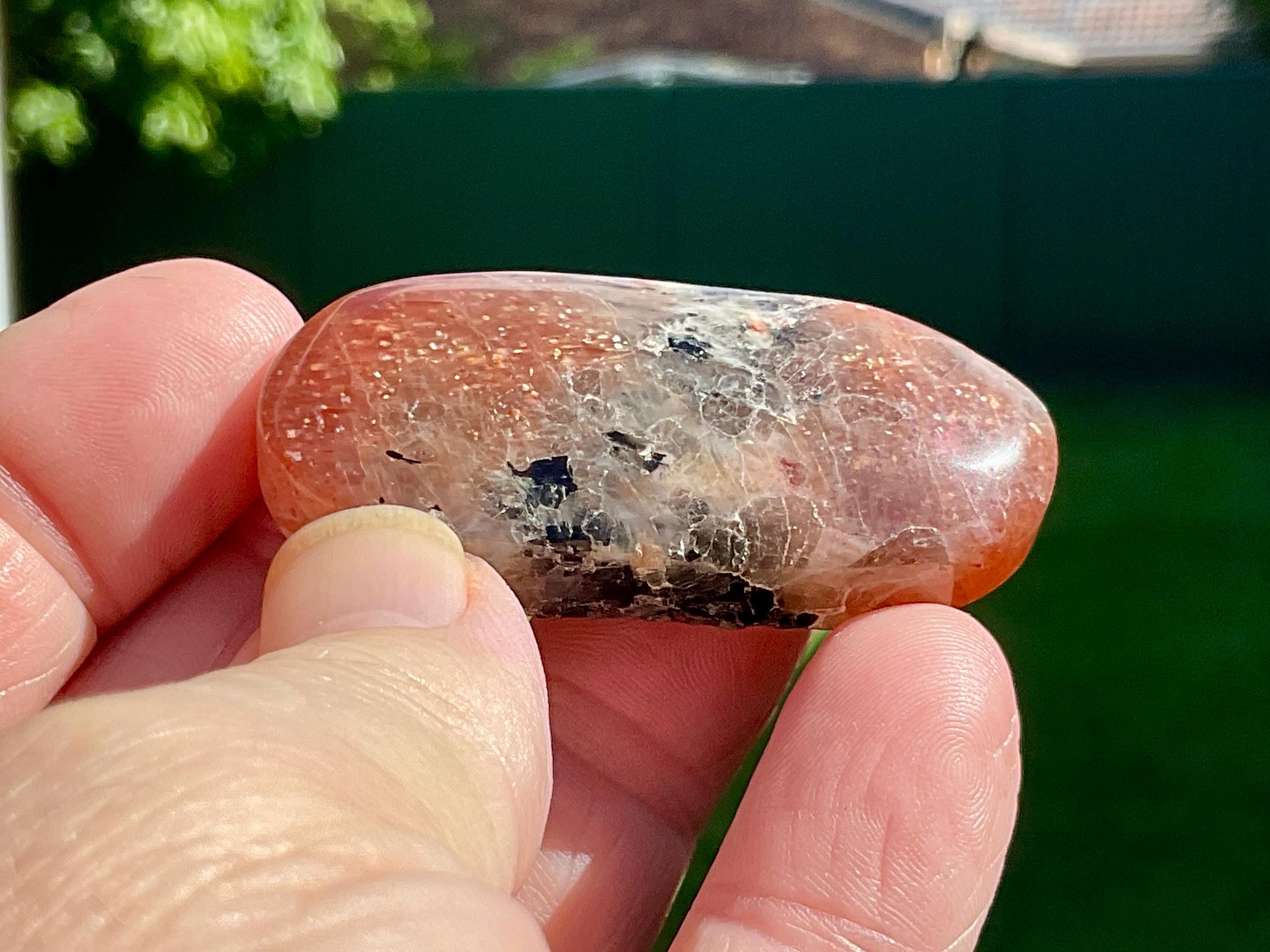 30g Golden Strawberry Sunstone Cabochon 4A