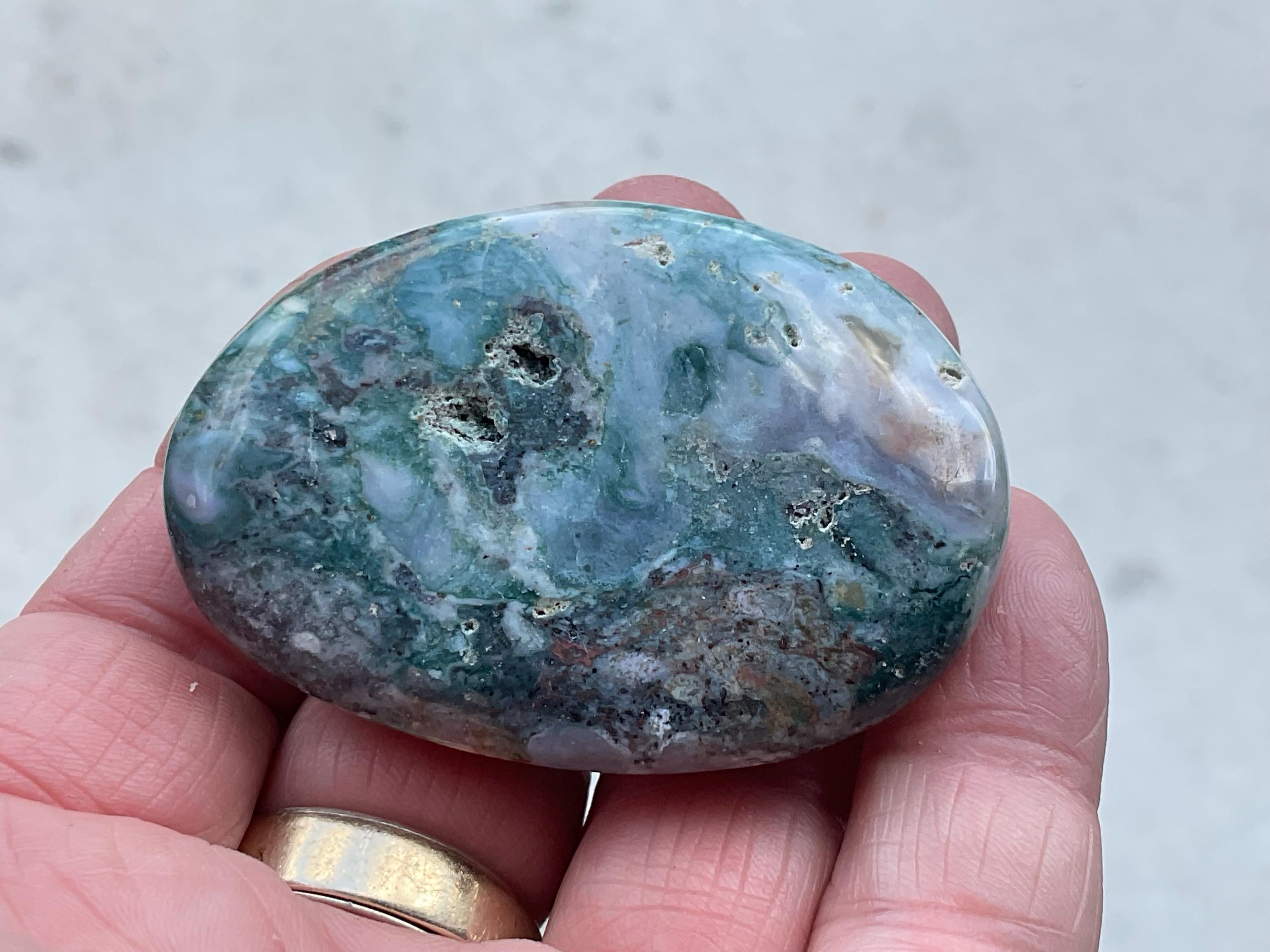 60g Ocean Jasper Palmstone 1A