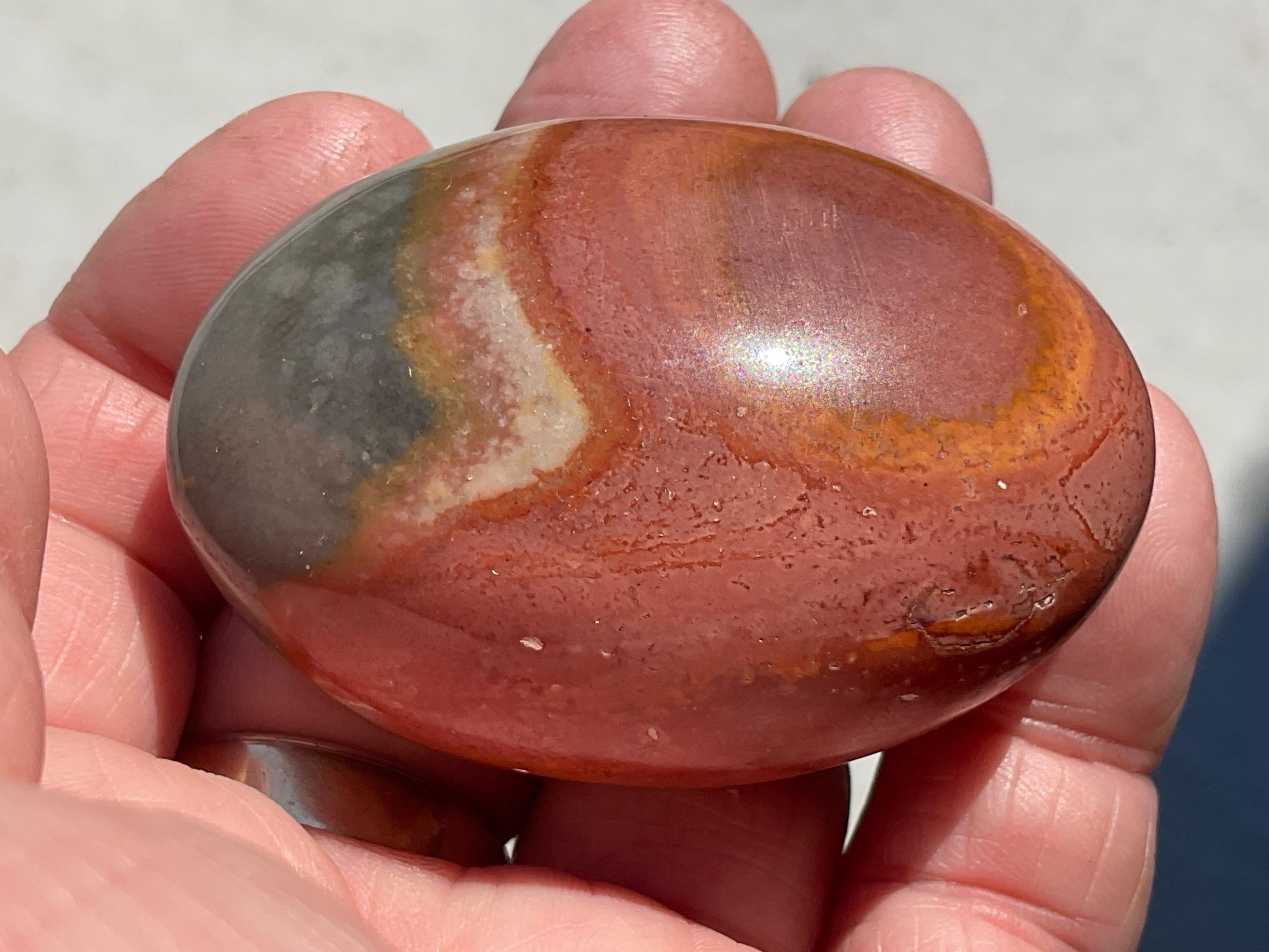 96g Polychrome Jasper Palmstone 23A