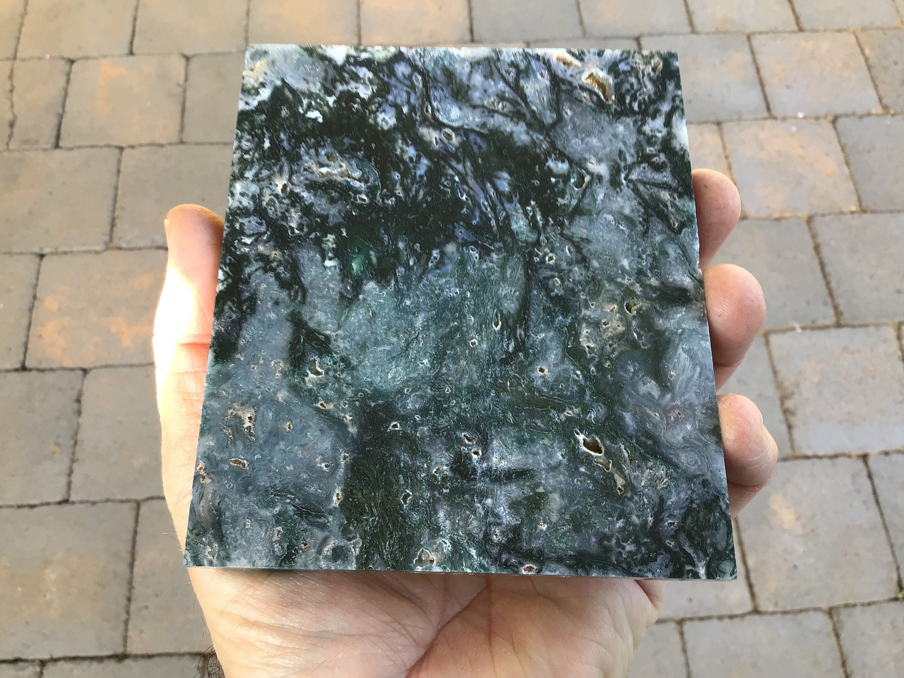 233g Moss Agate Polished Slab 5B
