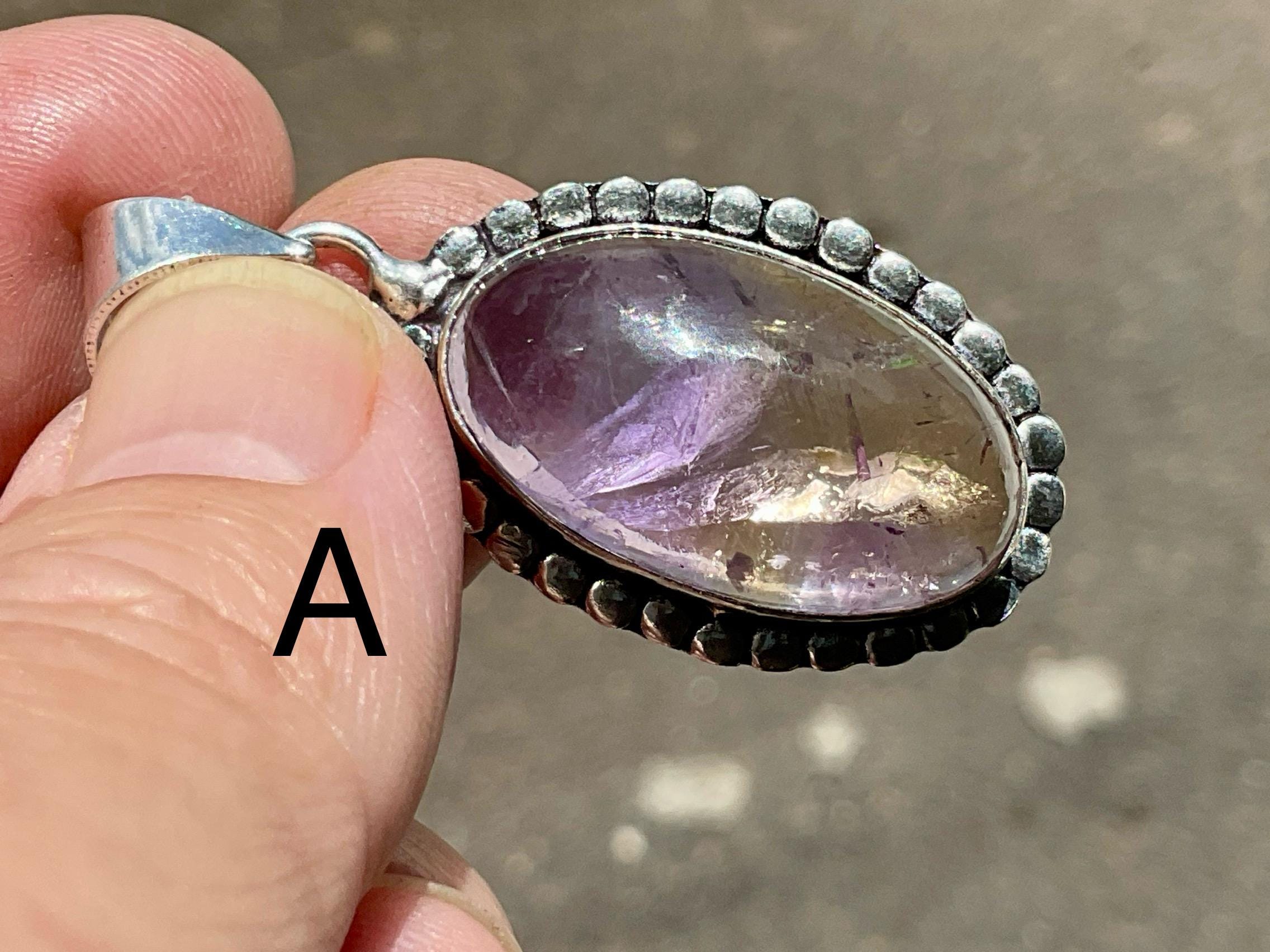 8g Antique Style Ametrine Pendant 1A