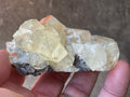 162g Champagne Diamond Calcite on Quartz/Sphalerite Matrix Specimen from Fujian, China