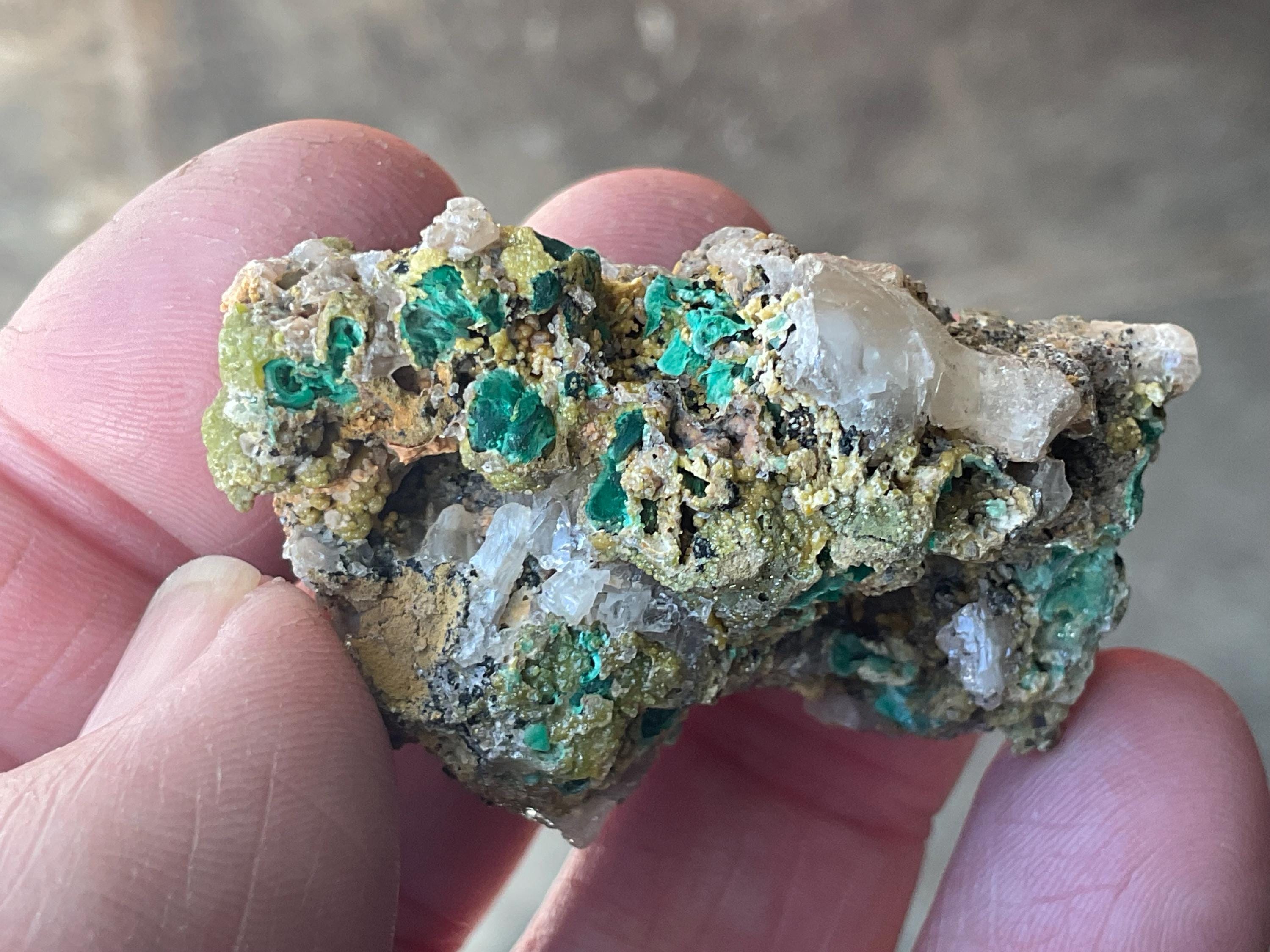52g Australian Malachite, Cerussite and Pyromorphite Specimen 2B from Rum Jungle