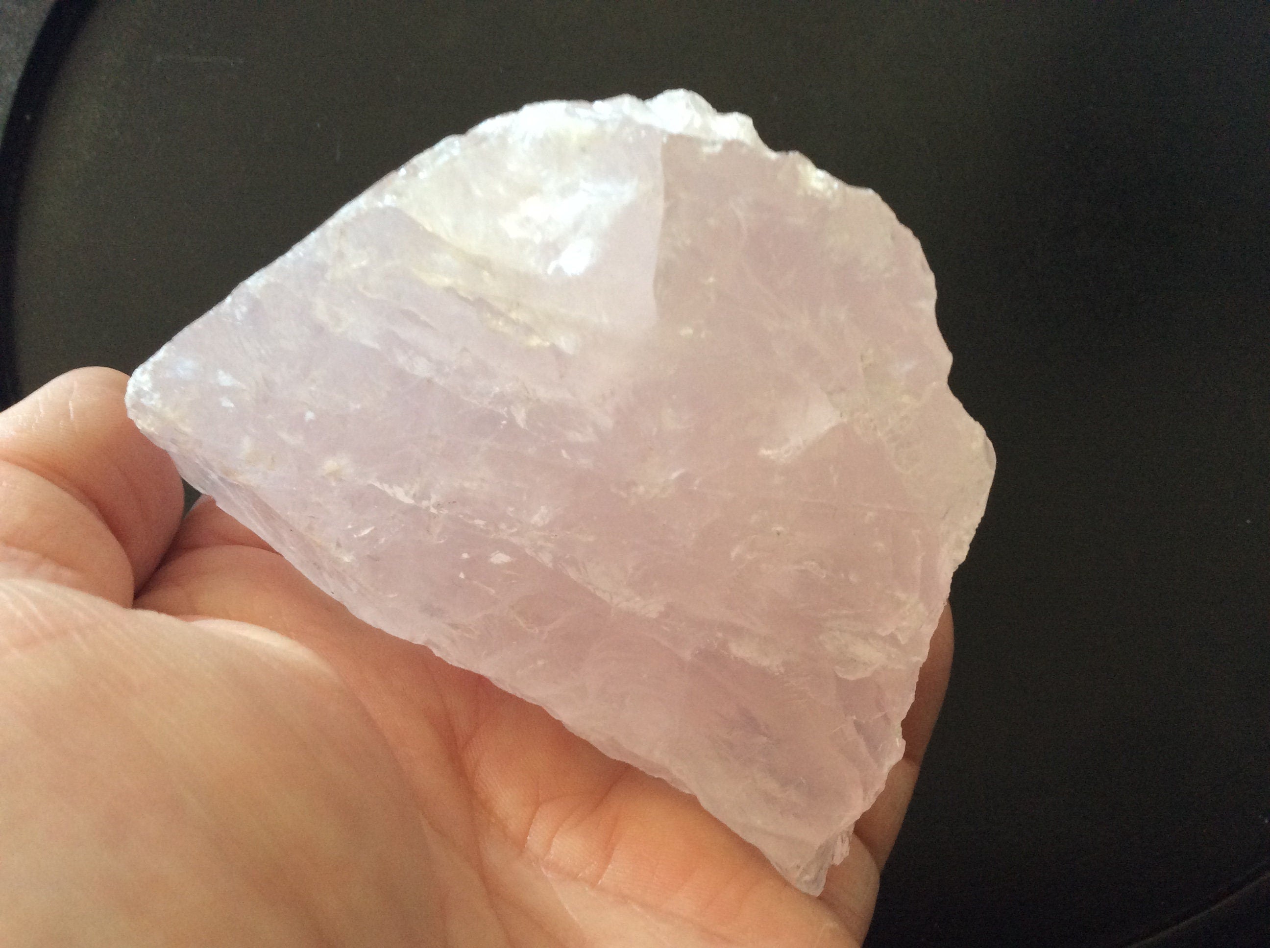 467g Gemmy Lavender/Lilac Rose Quartz Rough C