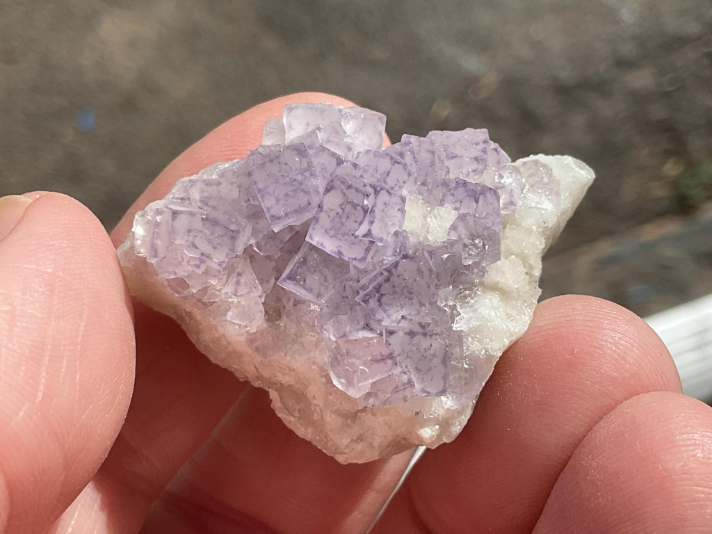 22g Lavender “QR Code” Fluorite Specimen 2B