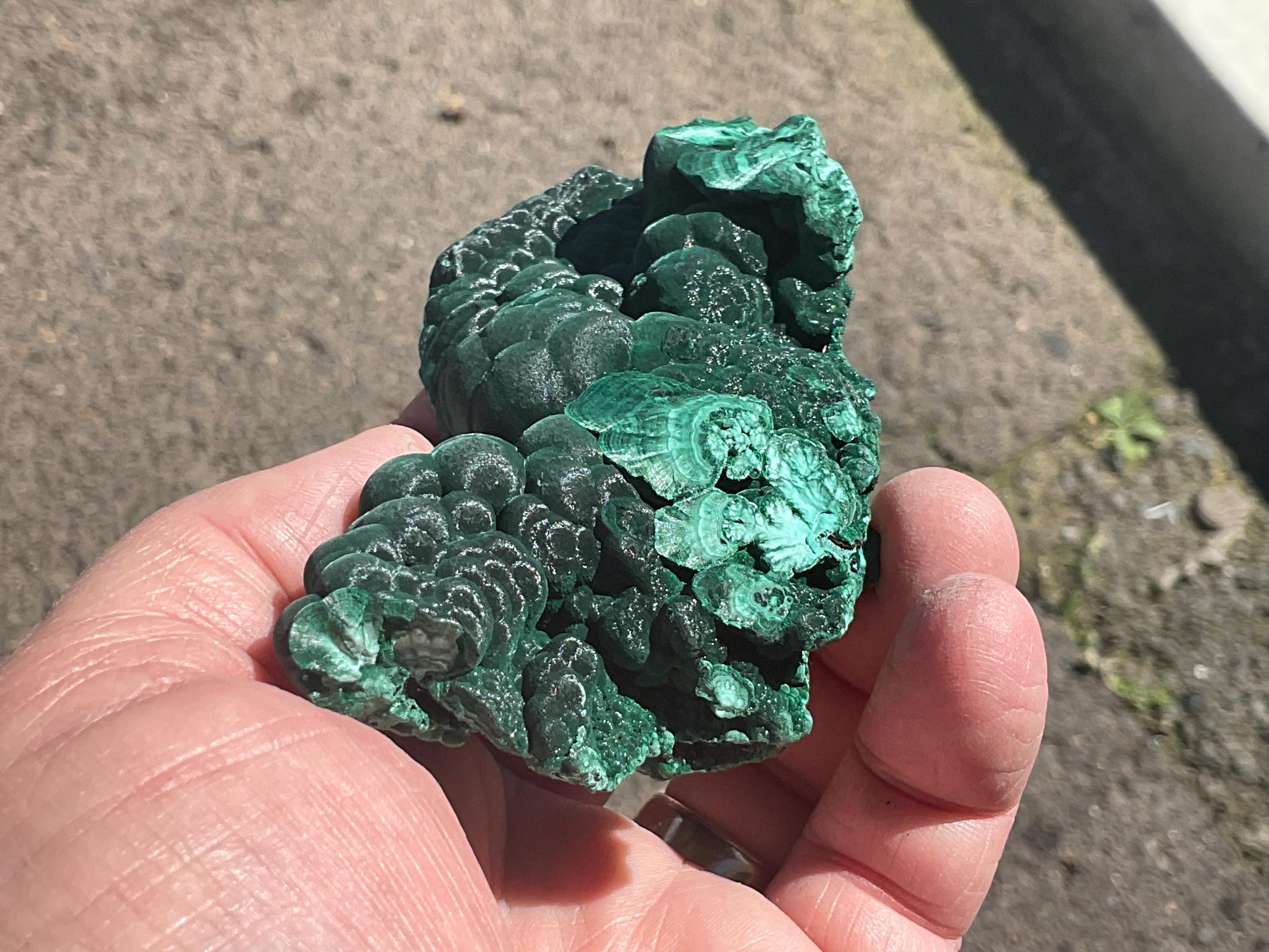 196g Silky Botryoidal Malachite from