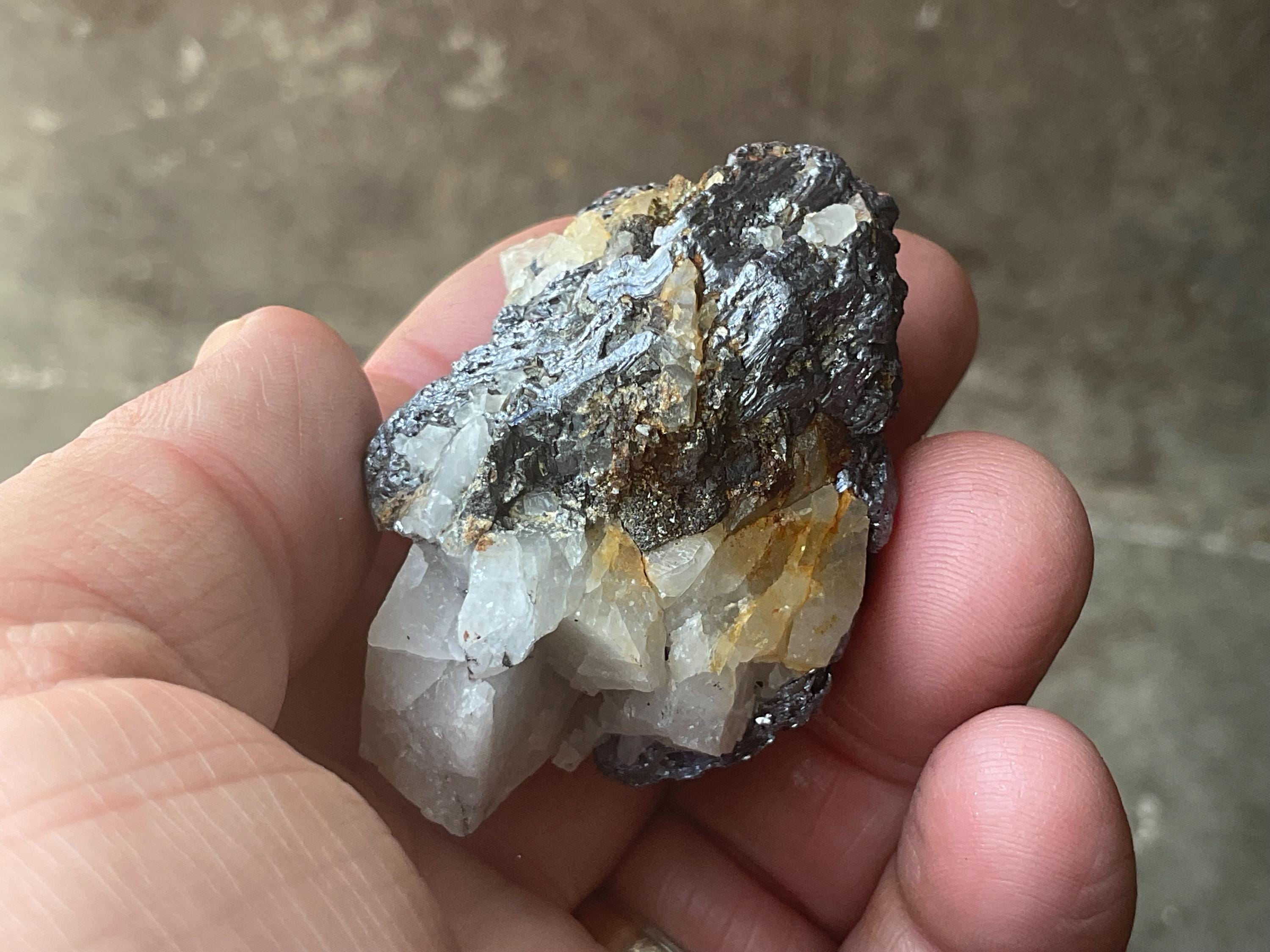 134g Australian Molybdenite on Quartz Specimen 1B