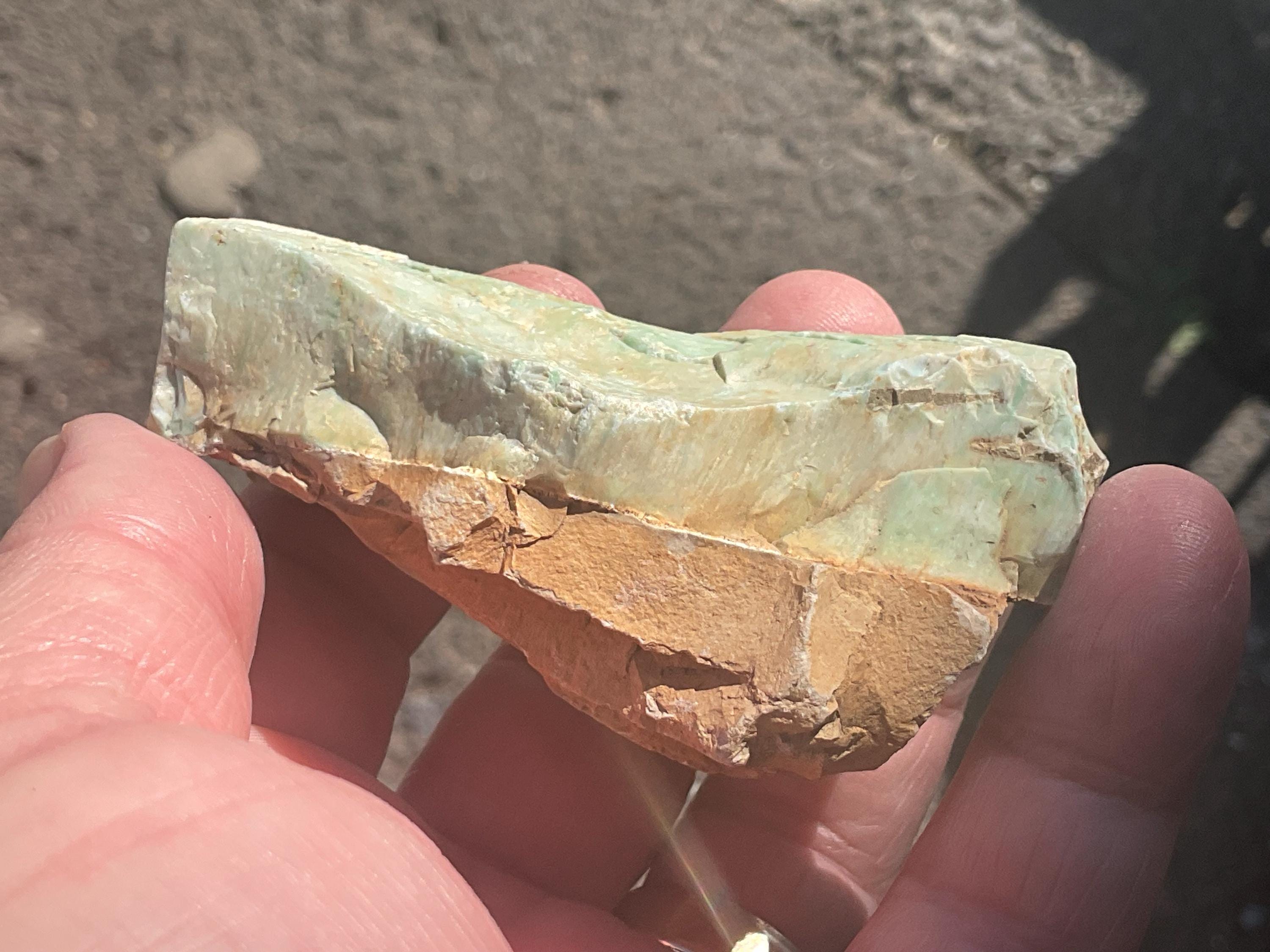 124g Sliced Western Australian Variscite Piece 2A