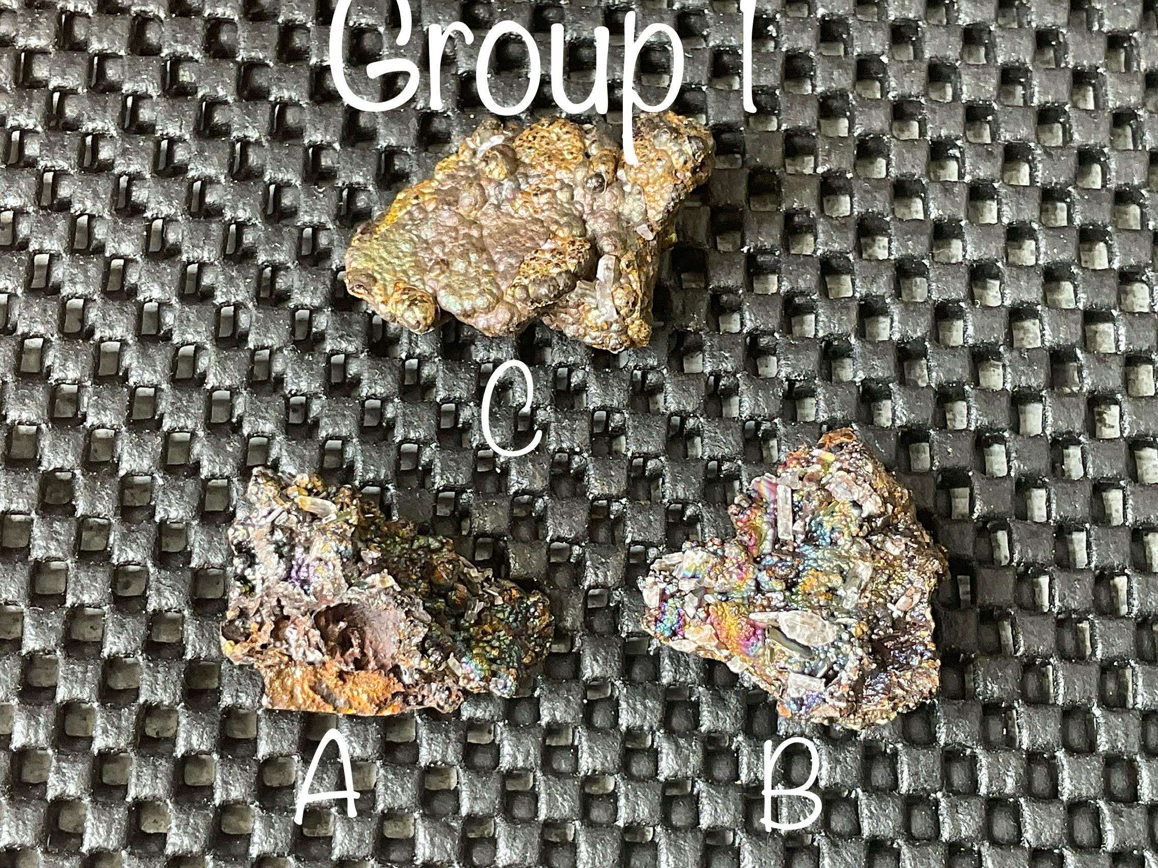 12g Iridescent Goethite/Limonite with Selenite Crystals from Hubei, China Specimen 1B