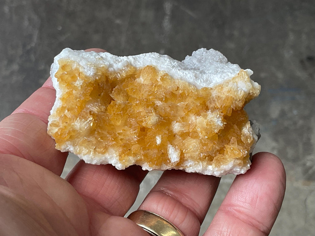 90g Amber Calcite Specimen 3A from Guizhou, China