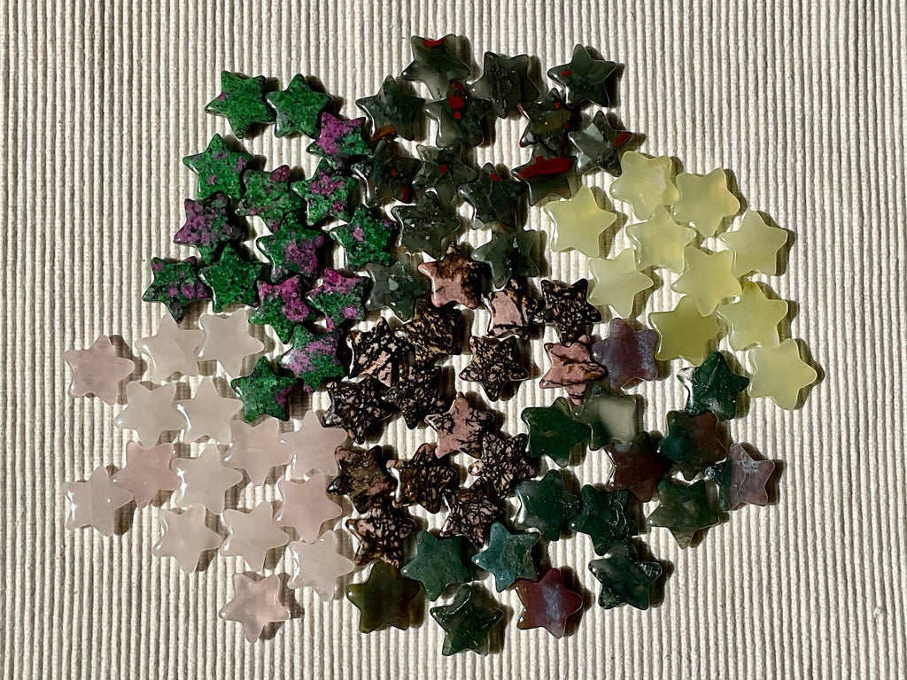 Polished Bloodstone Mini Stars