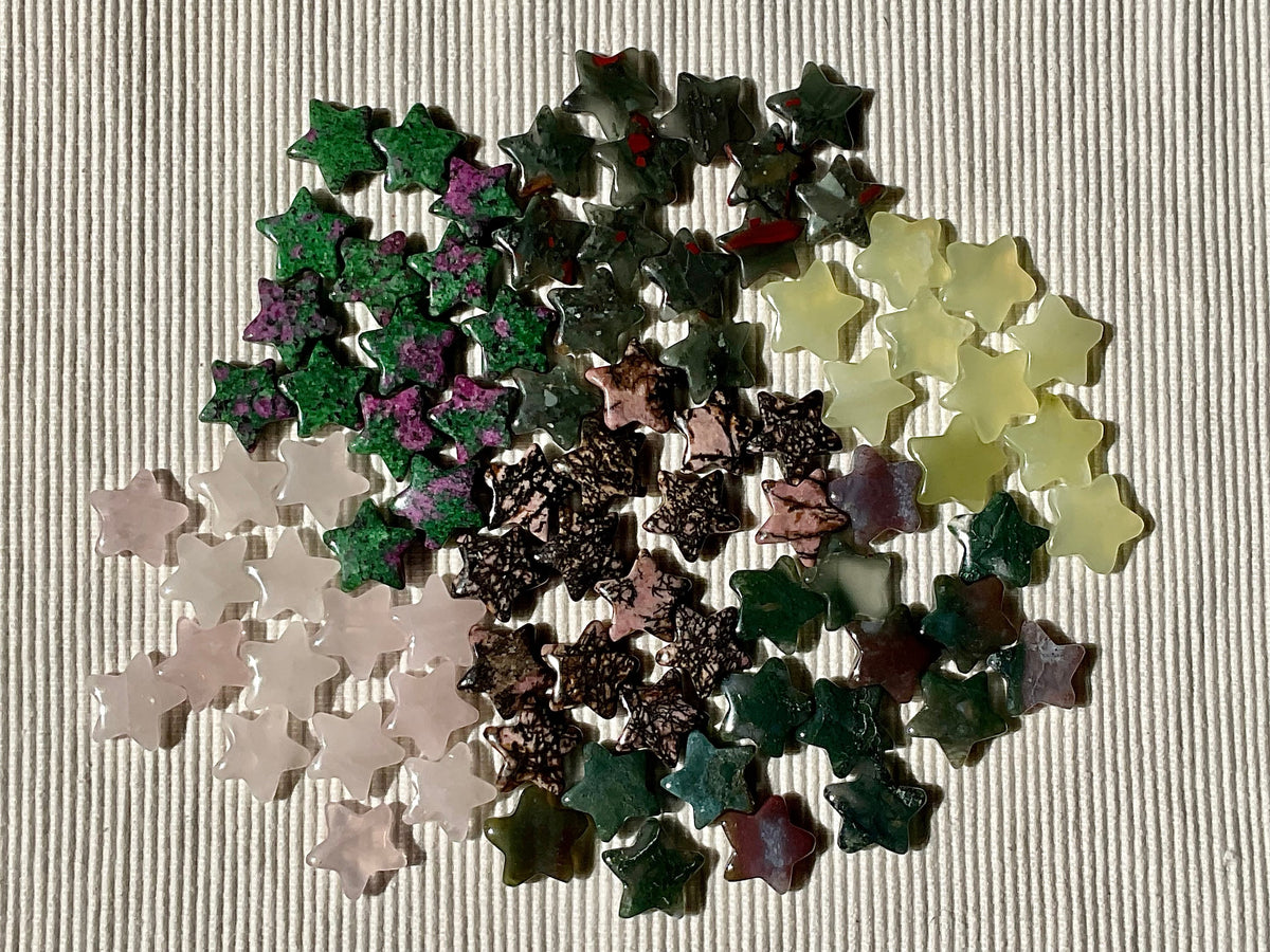 Polished Bloodstone Mini Stars