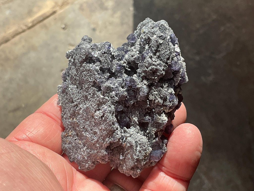 106g Blue/Purple Fluorite in Quartz Matrix Specimen 2C from Fujian, China