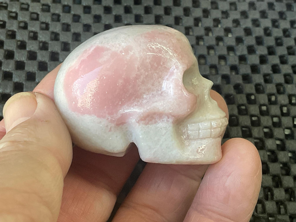 94g Pink Opal Skull A