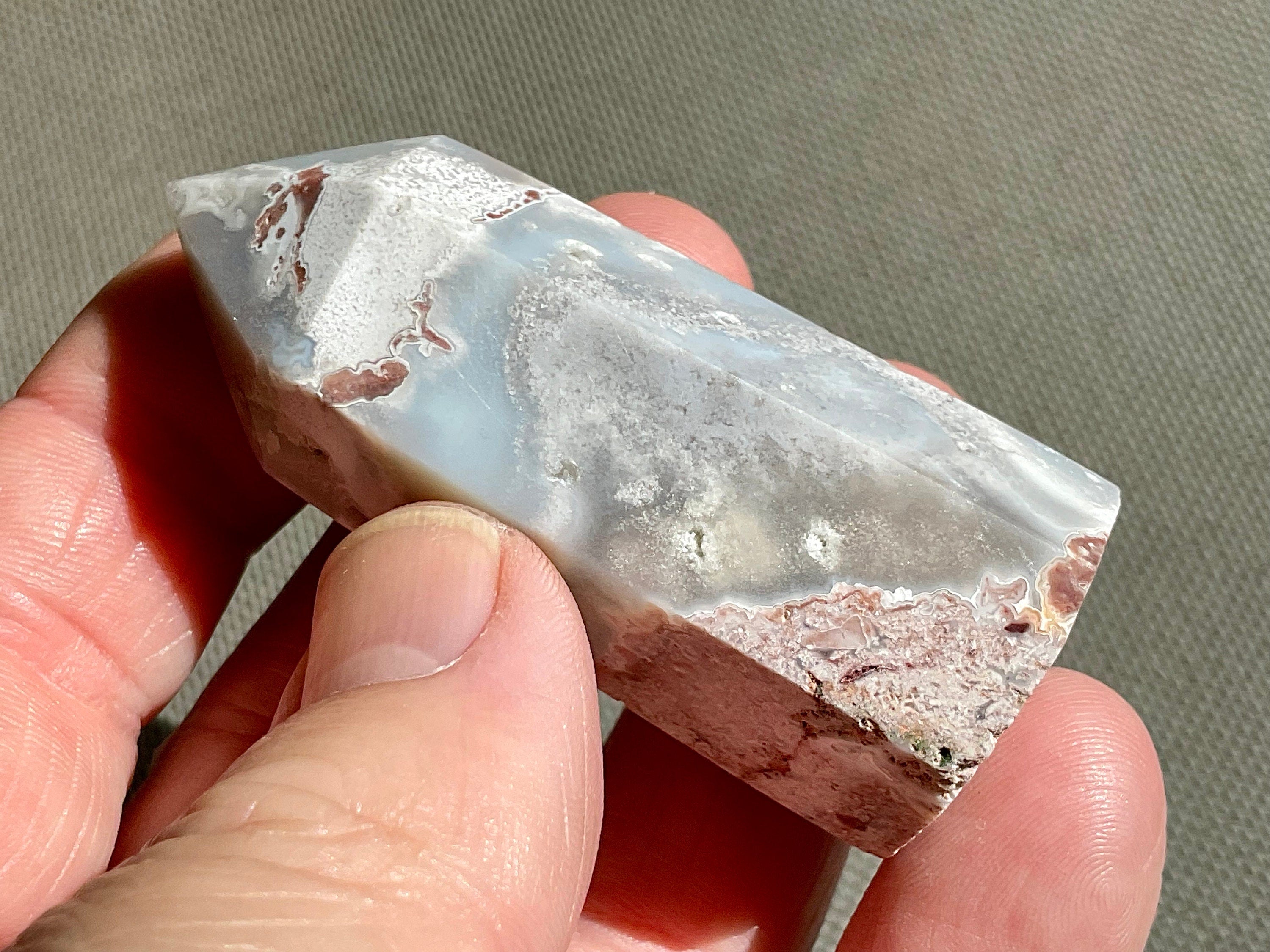 58g White Mexican Crazy Lace Agate Generator A