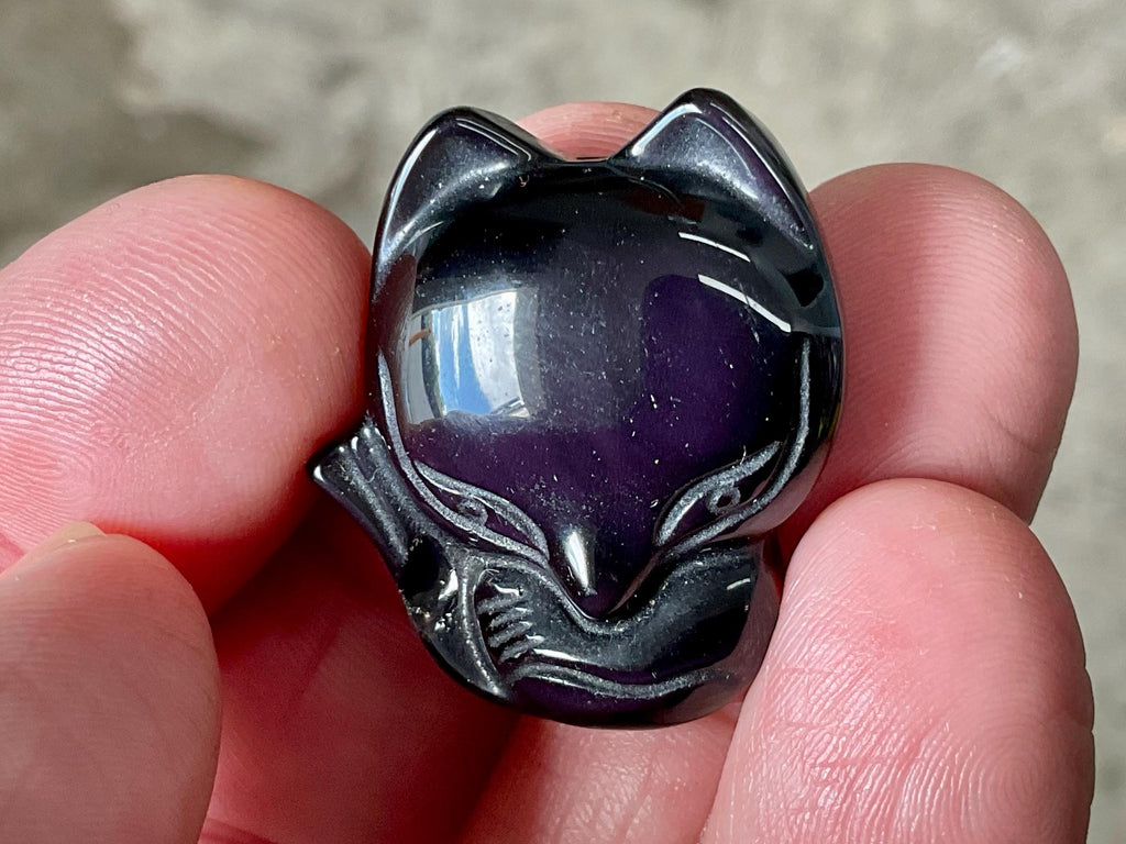 Rainbow Obsidian Fox