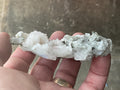 70g Hexagonal Flat Calcite on Chlorite Included Quartz Specimen A from Fujian, China