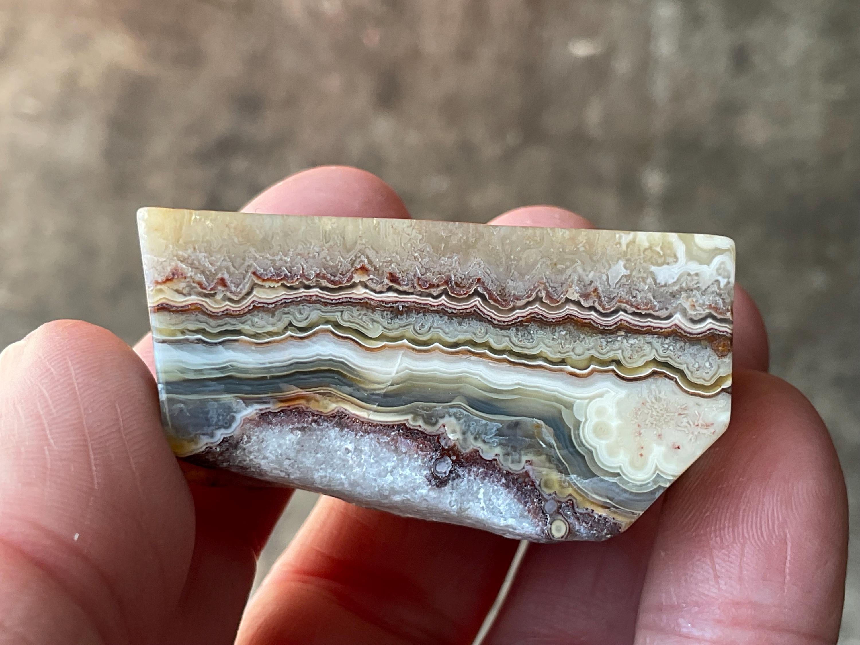 76g Mexican Crazy Lace Agate Freeform 19C