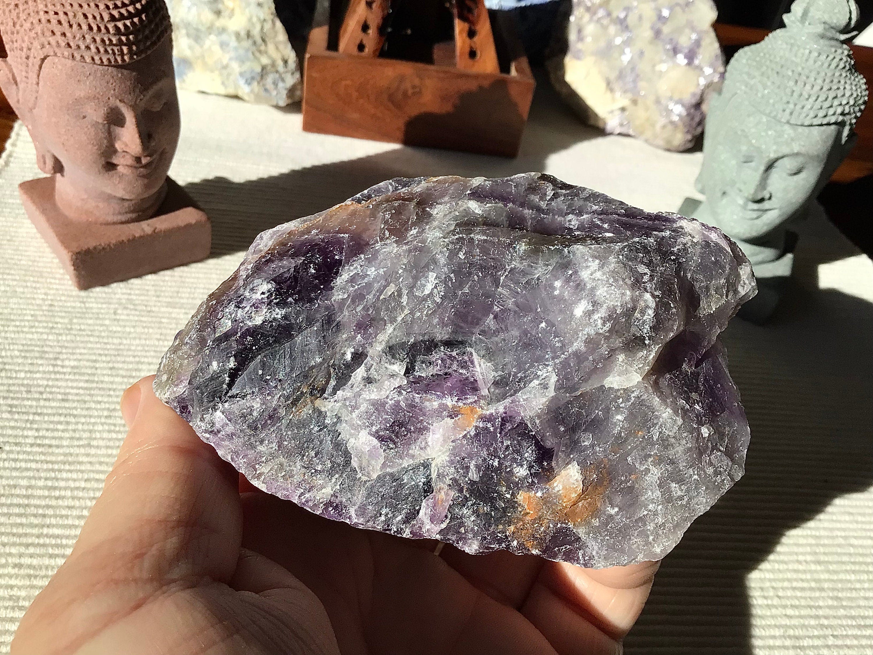 515g Large Chevron Amethyst Rough Piece B