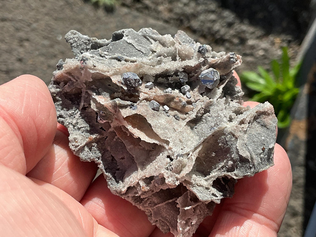34g Sphalerite, Garnet, Galena Quartz Specimen 2B from Hunan, China