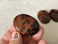 Mahogany Obsidian Thumb Stone/Worry Stone Group 3