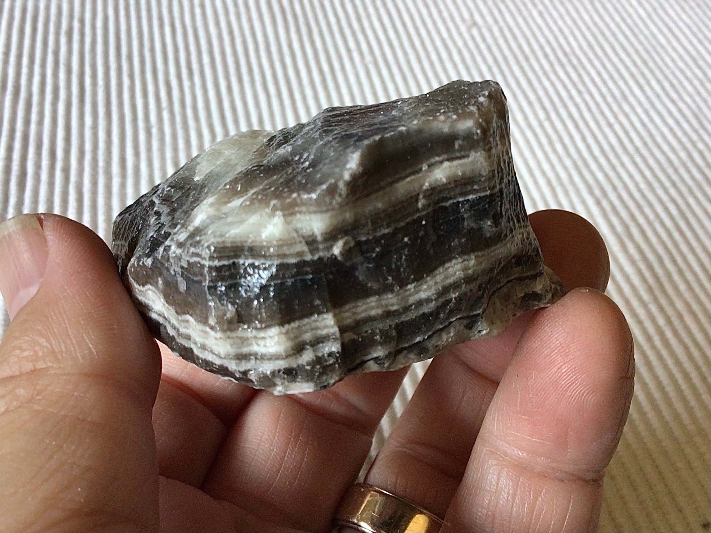 122g Zebra Aragonite Rough Piece 7B