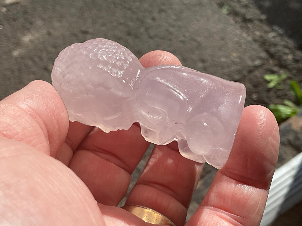 72g Rose Quartz Buddha Statue C