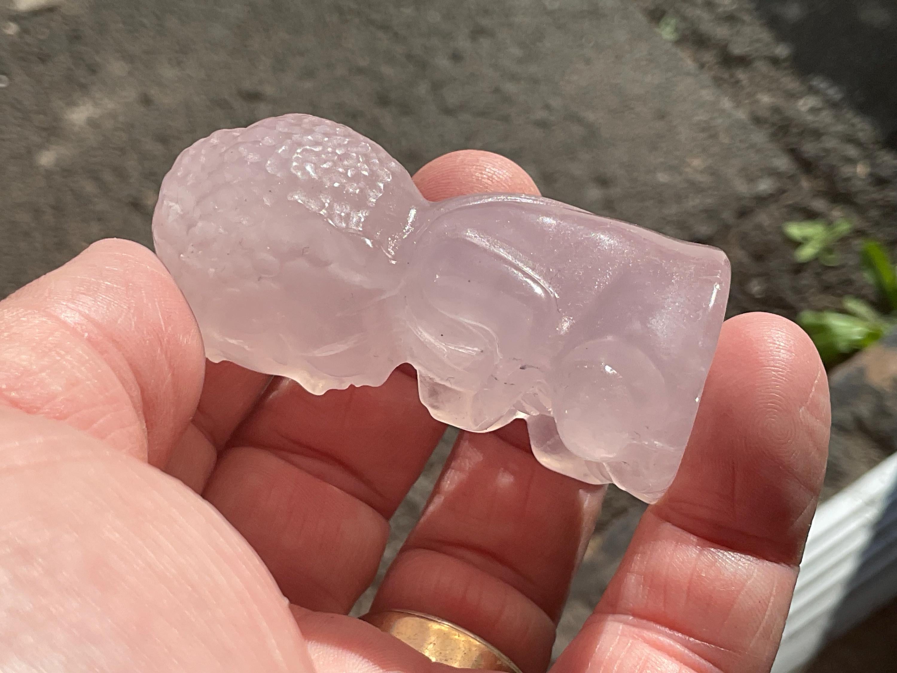 72g Rose Quartz Buddha Statue C