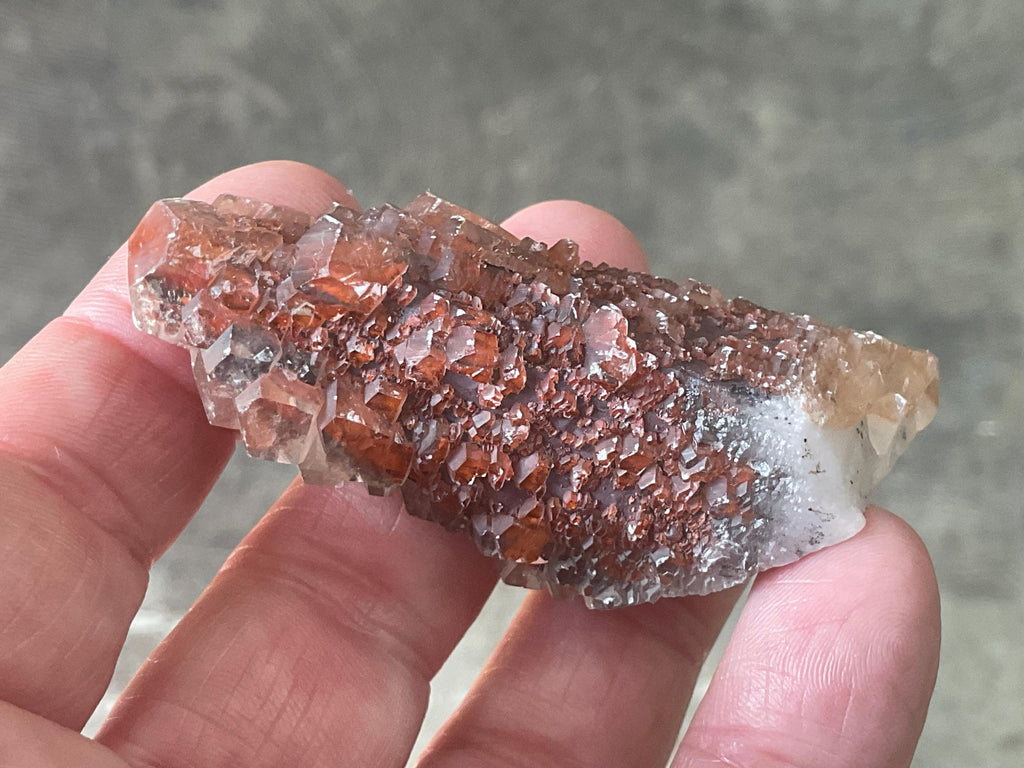 64g “Red Pagoda” Calcite Specimen 7B from Hubei, China