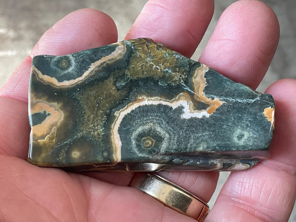 40g ‘Cloud’ Ocean Jasper Polished Slab 1B