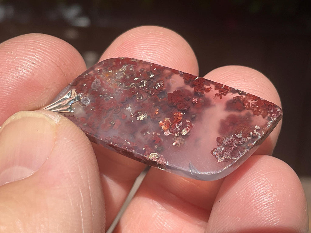 4g Moss Agate Pendant 1A
