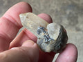 24g Molybdenite on Quartz Point Specimen 2B from Deepwater, Australia