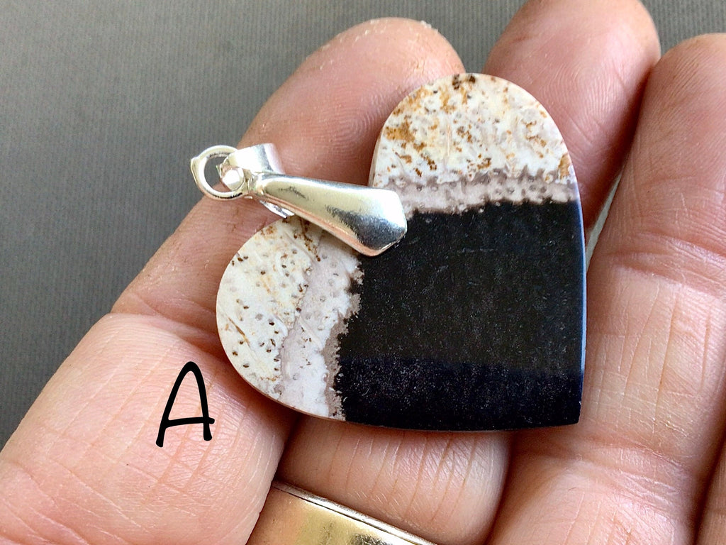 Indonesian Fossilised Palm Tree Pendants Group 5