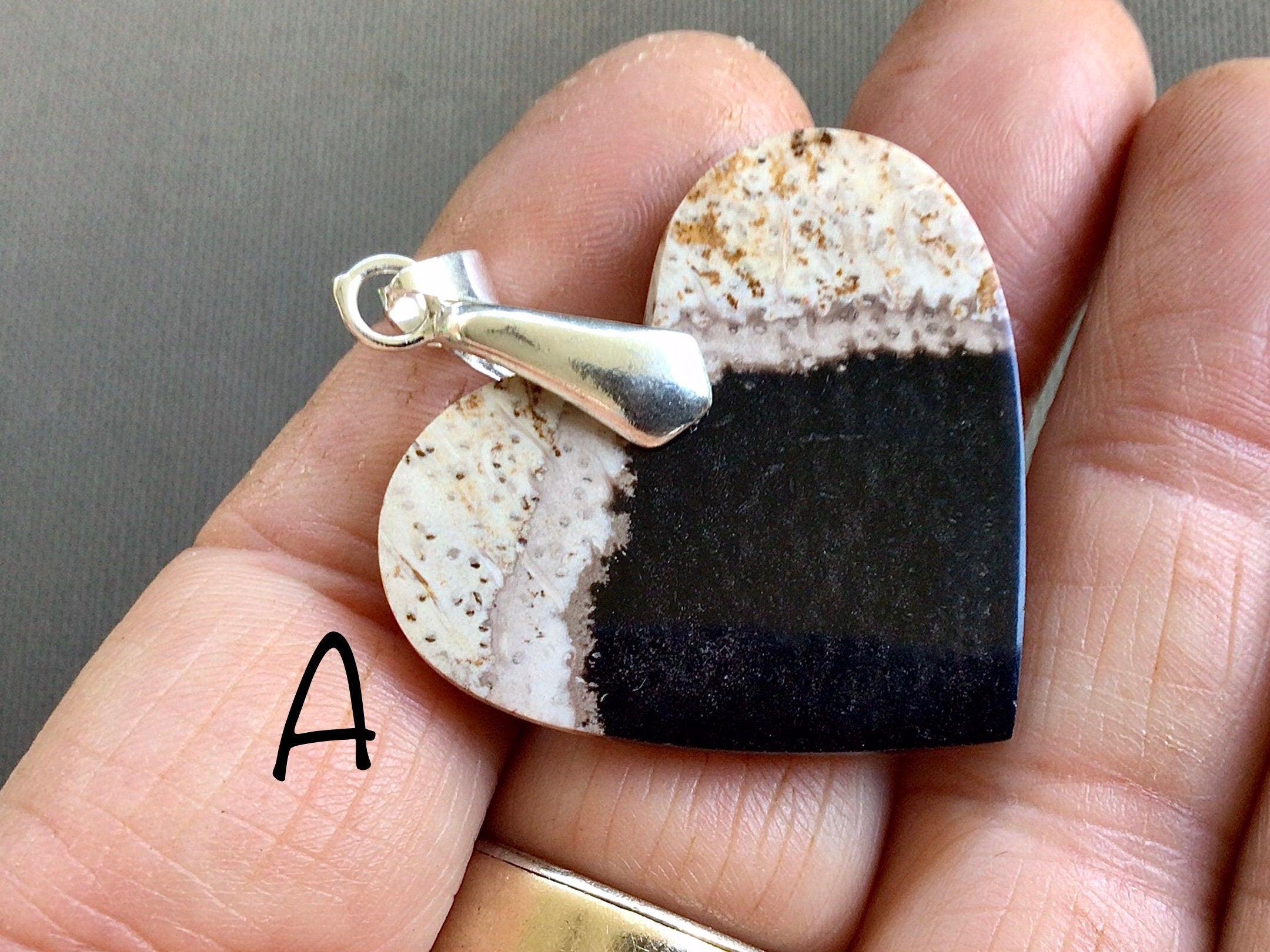 Indonesian Fossilised Palm Tree Pendants Group 5