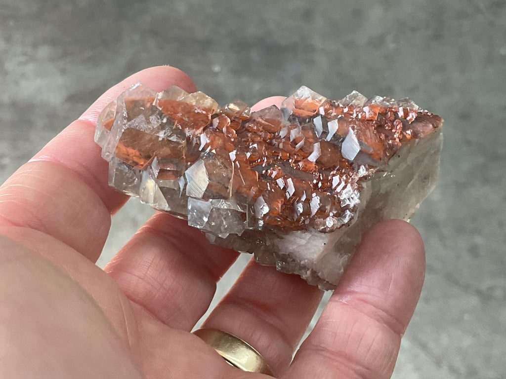 102g “Red Pagoda” Calcite Specimen 8C from Hubei, China