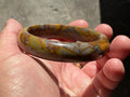 66g A Grade “Bamboo Leaf” Jasper Solid Bangle A