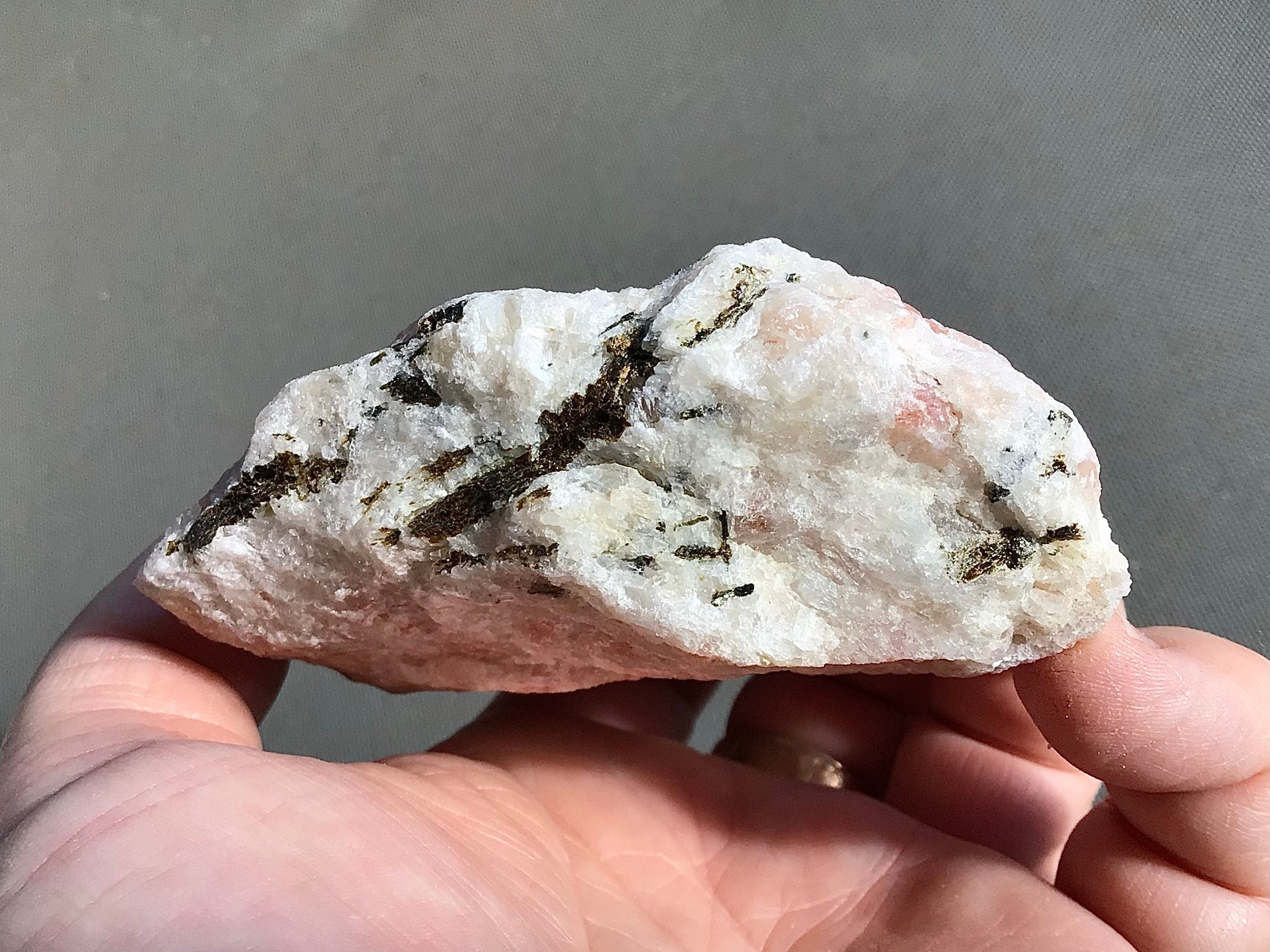 341g Sunstone with Biotite Mica Rough Piece D