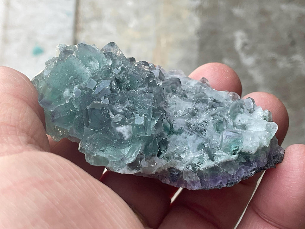 110g Purple/Green Chinese Sugar Fluorite Specimen 7A