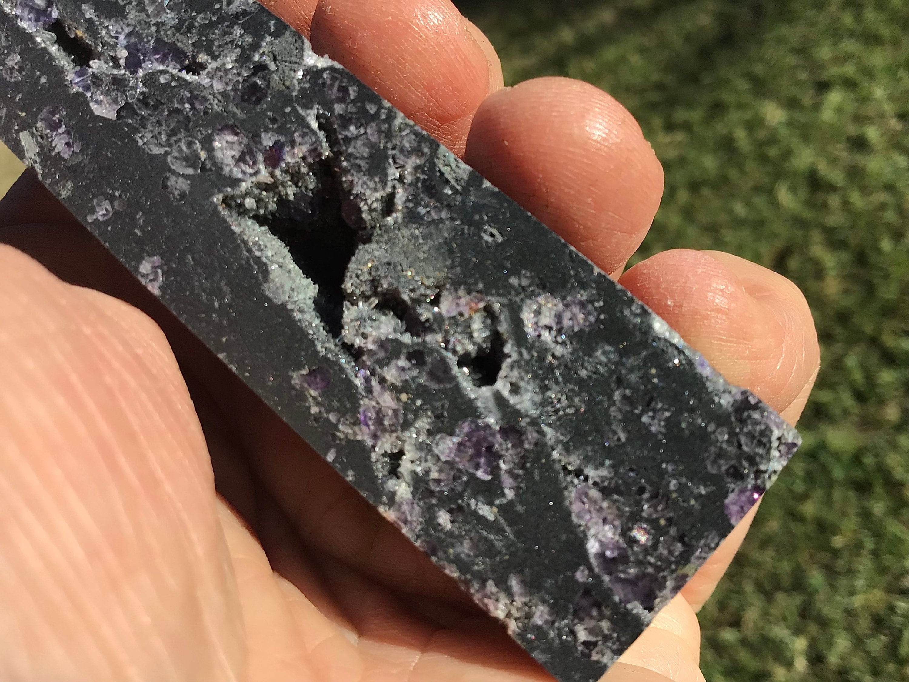 117g Sphalerite Generator with Lavender Fluorite and Clear Quartz 3B