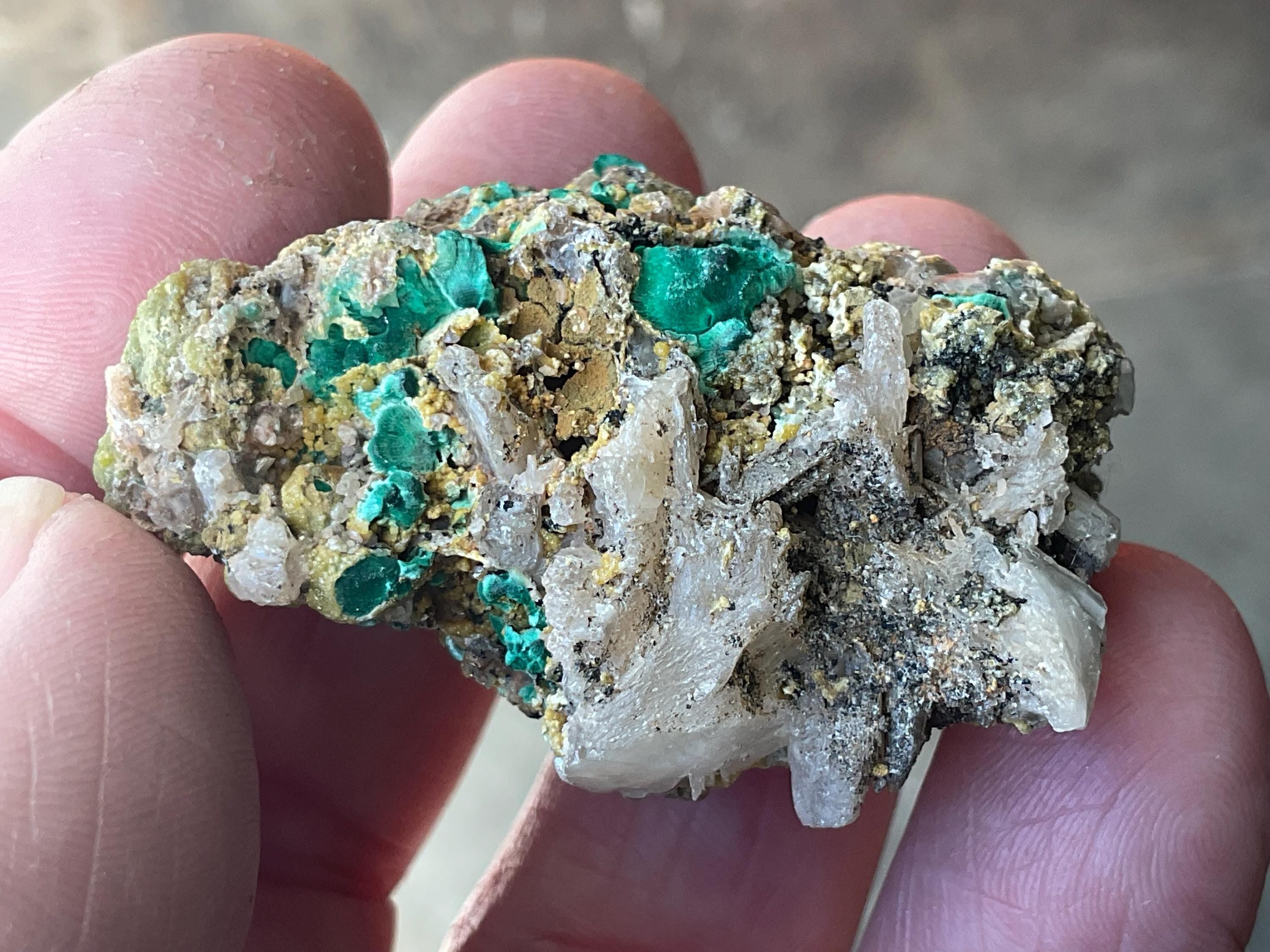 52g Australian Malachite, Cerussite and Pyromorphite Specimen 2B from Rum Jungle