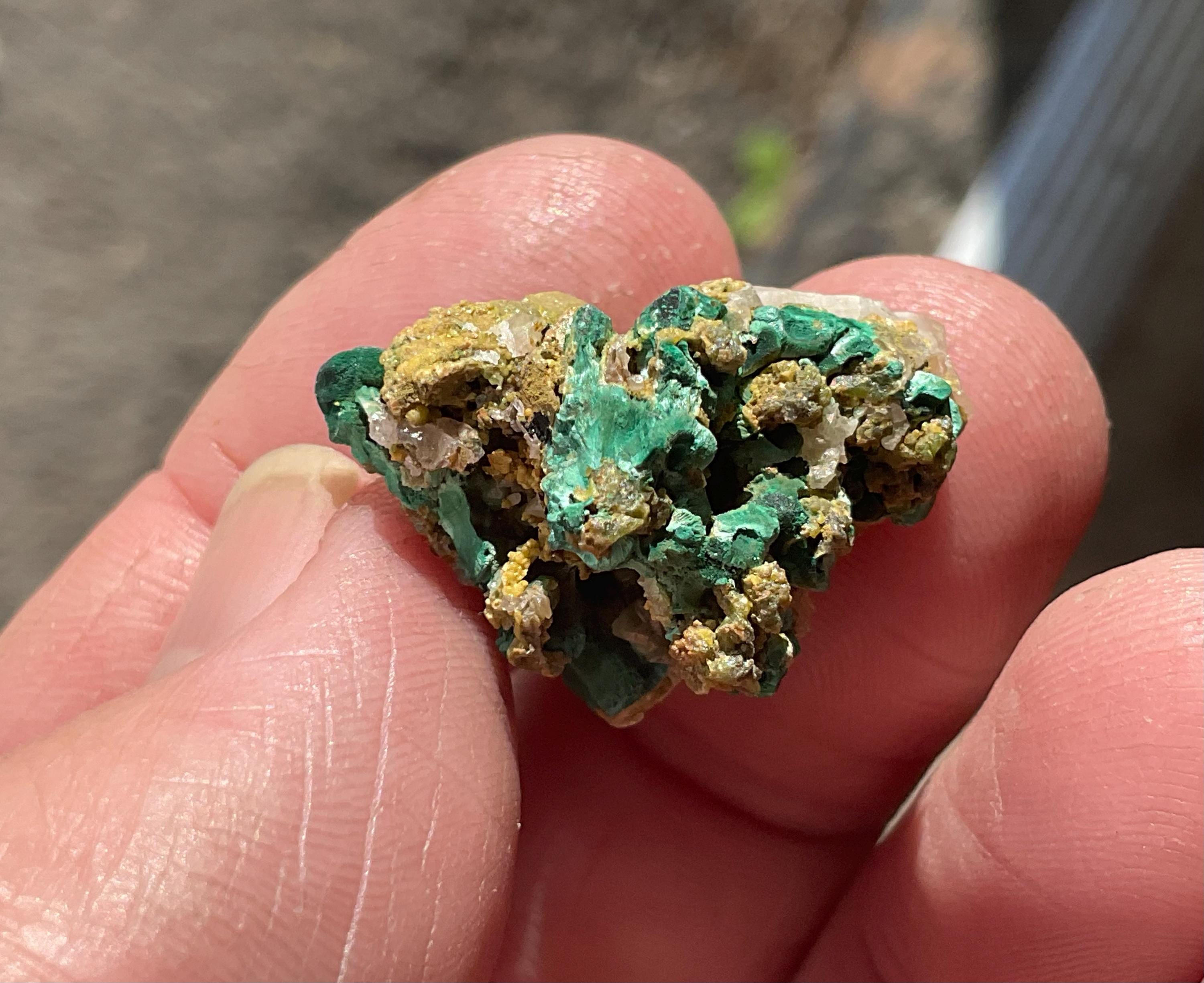 10g Australian Malachite, Cerussite and Pyromorphite Specimen 1C from Rum Jungle