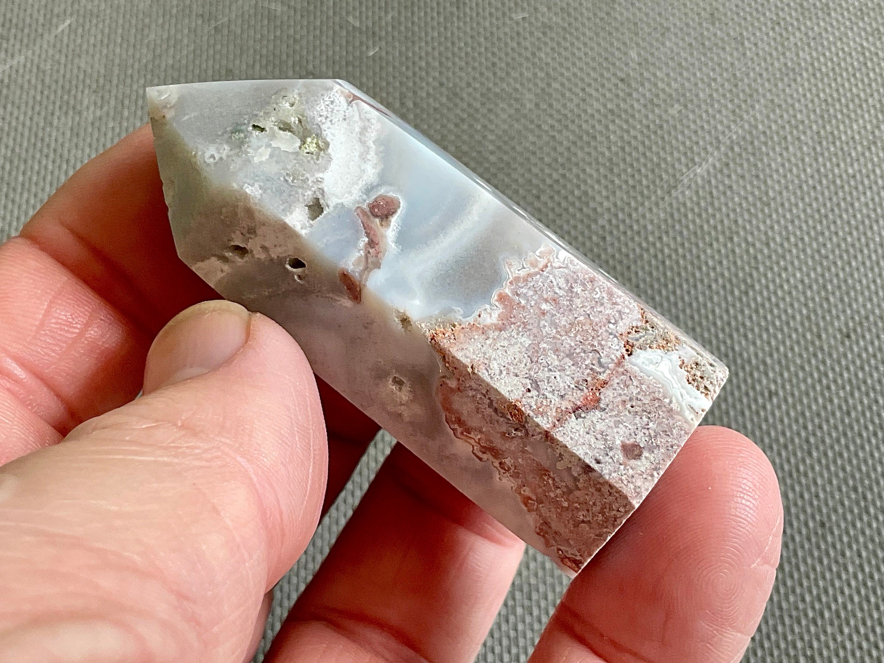 58g White Mexican Crazy Lace Agate Generator A