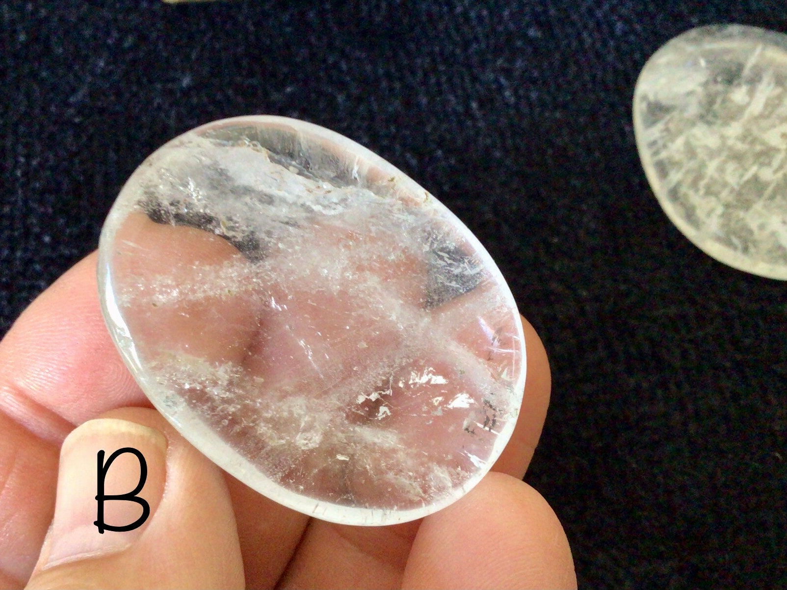Clear Quartz Thumb Stone/Worry Stone Group 1