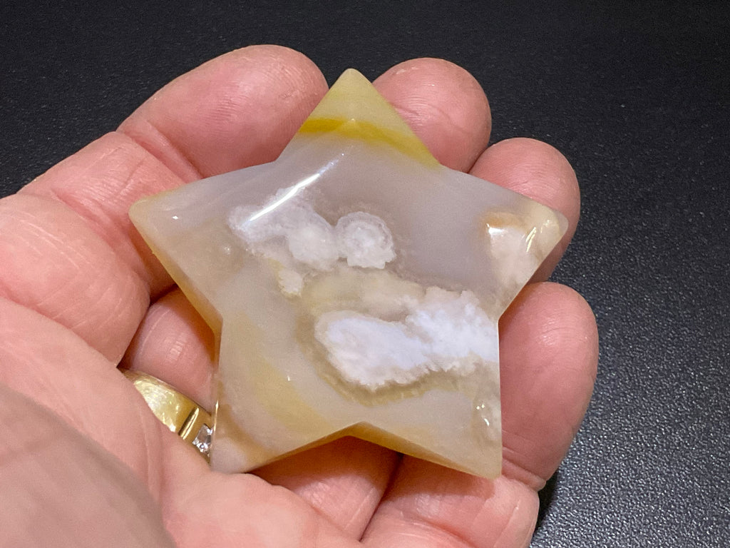 46g Flower Agate Star 6B