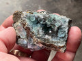 132g Blue/Green Fluorite on Quartz/Sphalerite Specimen 2B from Fujian, China