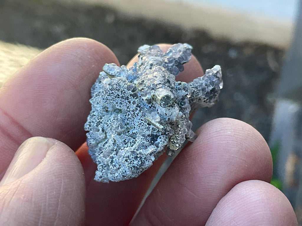 12g Fluorite on Stibnite Specimen 1C from Jiangxi, China