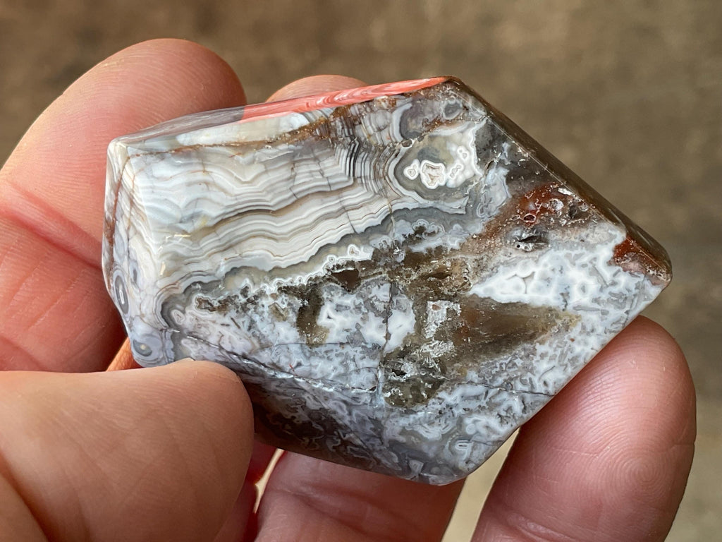 46g Mexican Crazy Lace Agate Freeform 17A